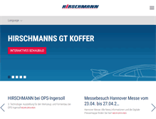 Tablet Screenshot of hirschmanngmbh.de